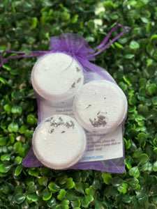 Lavender "Calming", "Relaxing" Aromatherapy Shower Steamers with Menthol 3-Pack