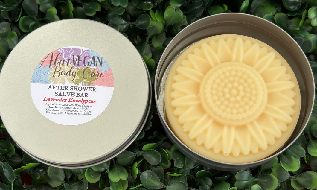 *NEW* Lavender Eucalyptus Vegan Salve Bar, After-the-Shower Moisturizer