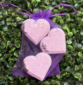 *NEW* Limited Edition Lavender Pink Hearts Shower Steamers - Calming Lavender Aromatherapy Shower Steamer Valentine's Day 3-Pack Gift Set